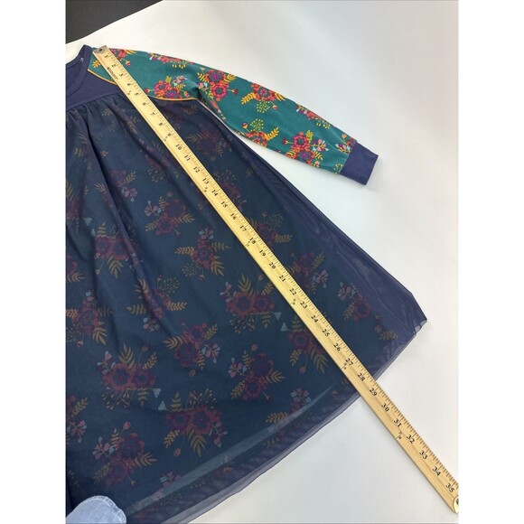 Matilda Jane Time To Dance Dress Long Sleeve Floral Chiffon Overlay Girls 10 - Picture 9 of 10